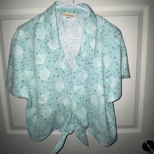 Maison Jules Tie-Front Blouse
